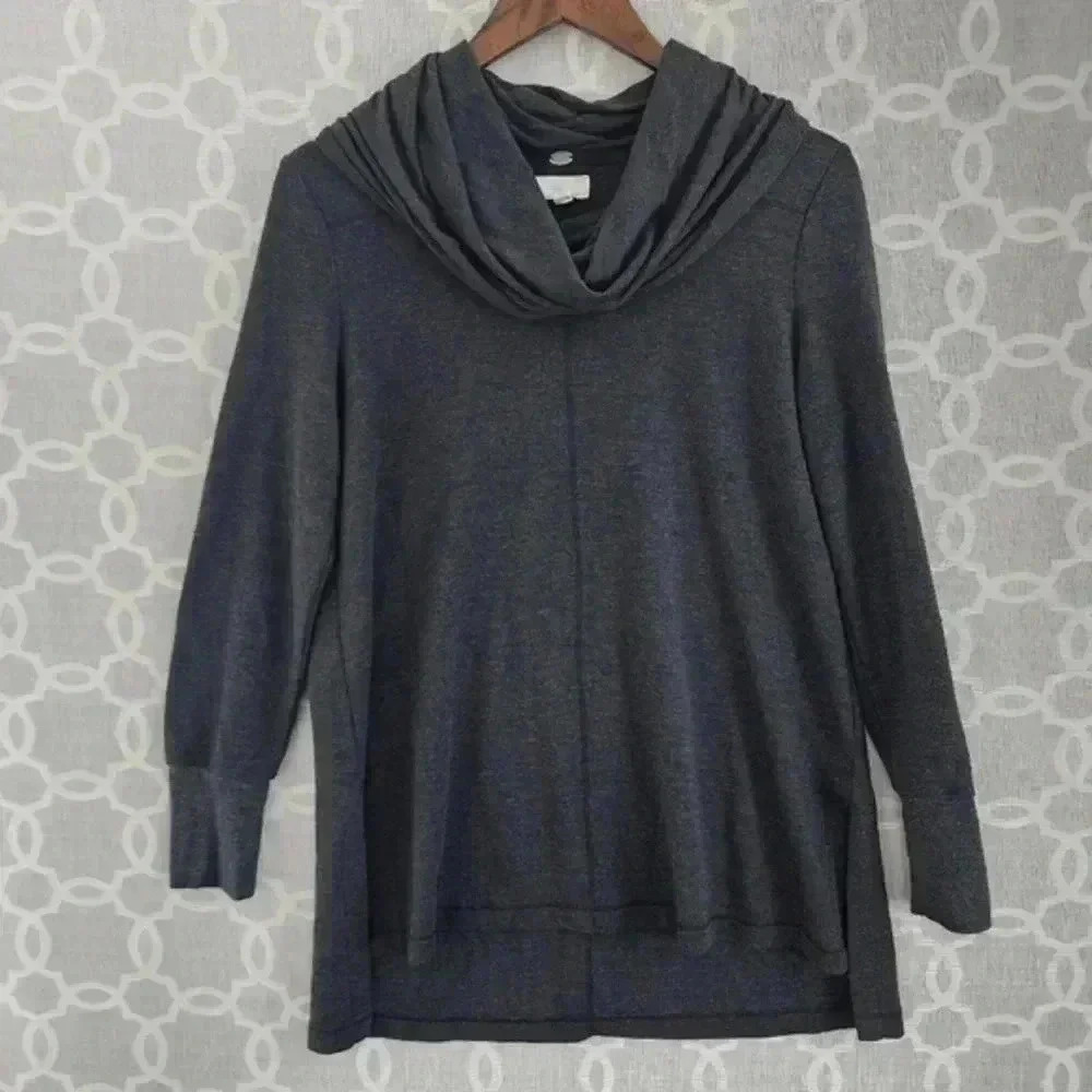 Cupio‎ Cowl neck Pullover Sweater Women's M Gray